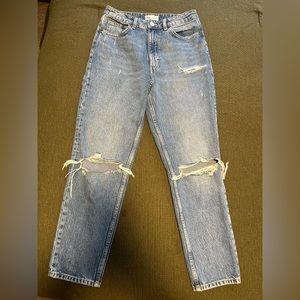 Zara high rise mom jeans US 6